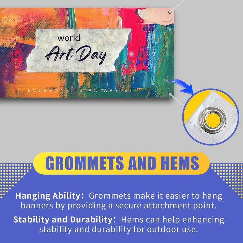 EKSPRINT Custom Vinyl Banner by , 13OZ Banners and Signs Customize for Indoor and Outdoor, Custom banner | Banners Customize for Business, Birthday, Party, School, Shop-(3X9Ft) - Image 4